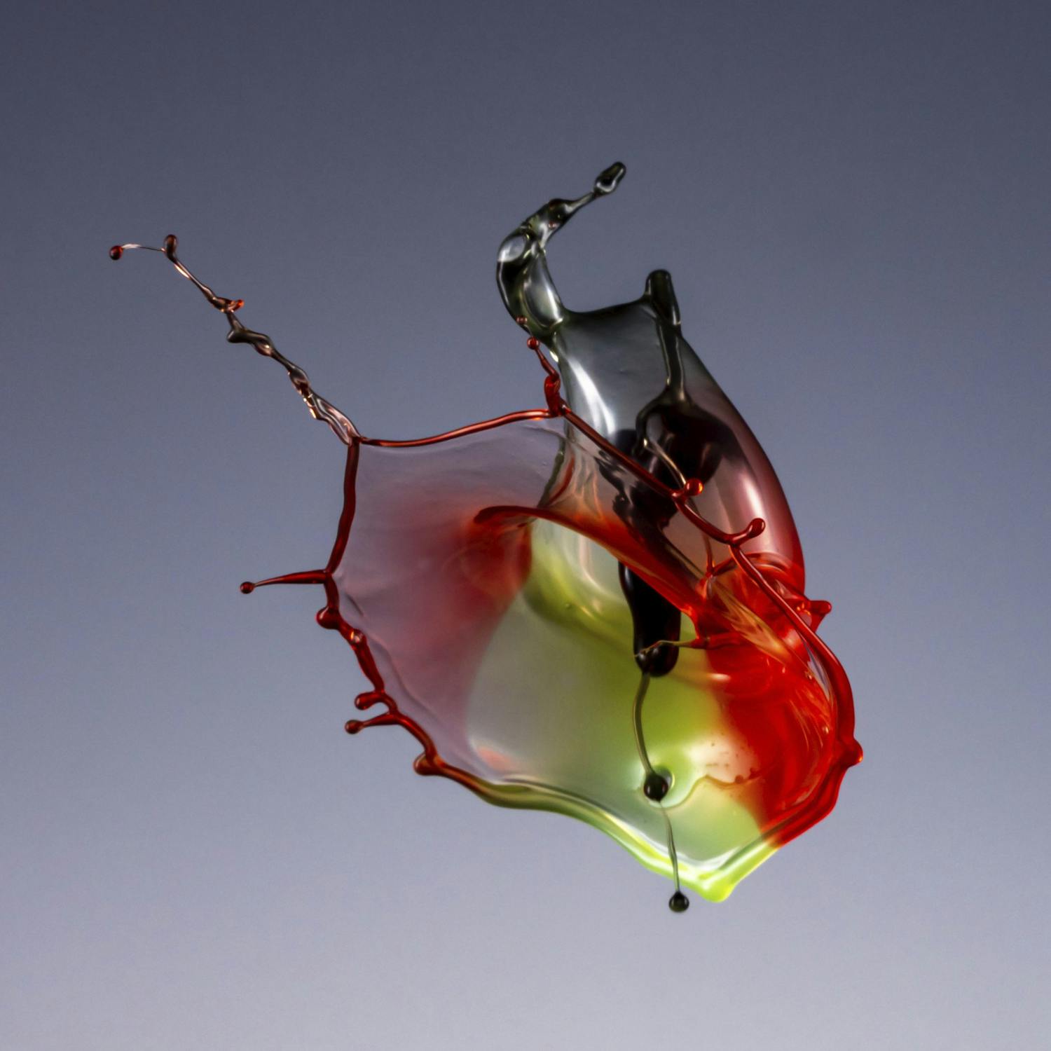 Droppformation fångad i precis rätt ögonblick.